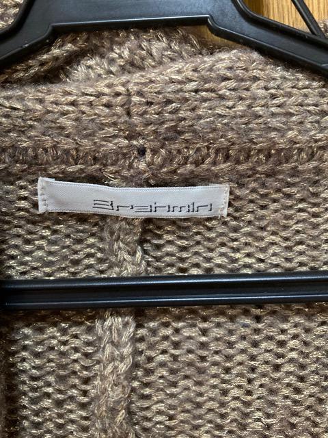 美品☆ BRAHMIN/ブラーミン☆ブラウン×ゴールドカーディガン☆38 < ブランド  美品☆ BRAHMIN/ブラーミン☆ブラウン×ゴールドカーディガン☆38  < ブランドの