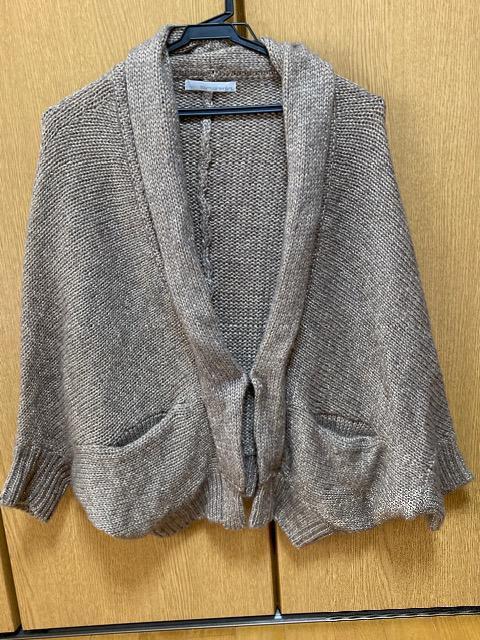 美品☆ BRAHMIN/ブラーミン☆ブラウン×ゴールドカーディガン☆38 < ブランド  美品☆ BRAHMIN/ブラーミン☆ブラウン×ゴールドカーディガン☆38 < ブランドの