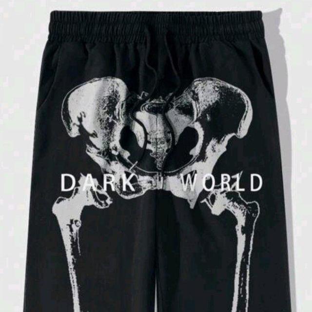ROMWE★新品★ボーンプリントイージーパンツ/M < 男性ファッション  ROMWE★新品★ボーンプリントイージーパンツ/M < 男性ファッションの