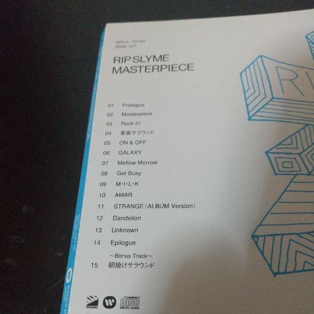 RIP SLYME『MASTERPIECE』DJ FUMIYA RYO-Z SU < CD/DVD/ビデオ RIP SLYME『MASTERPIECE』DJ FUMIYA RYO-Z SU < CD/DVD/ビデオの