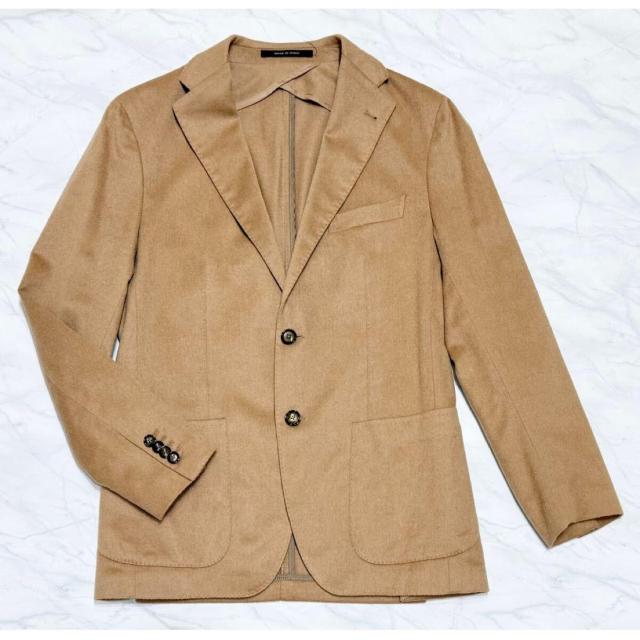 タリアトーレTAGLIATORE最高級キャメル100%テーラードジャケ < 男性ファッション タリアトーレTAGLIATORE最高級キャメル100%テーラードジャケ < 男性ファッションの