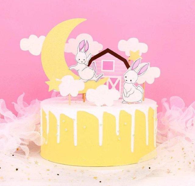 ケーキデコレーション 5点セット バニー ラビット うさぎ 誕生日 白うさぎ < ホビー  ケーキデコレーション 5点セット バニー ラビット うさぎ 誕生日 白うさぎ  < ホビーの