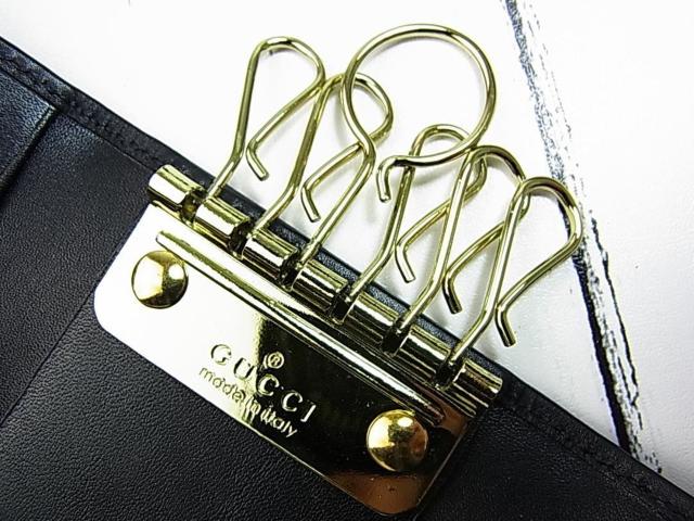 ★正規品 美品 GUCCI グッチ レザー6連キーケース 型番90694-1323 < ブランド ★正規品 美品 GUCCI グッチ レザー6連キーケース 型番90694-1323 < ブランドの