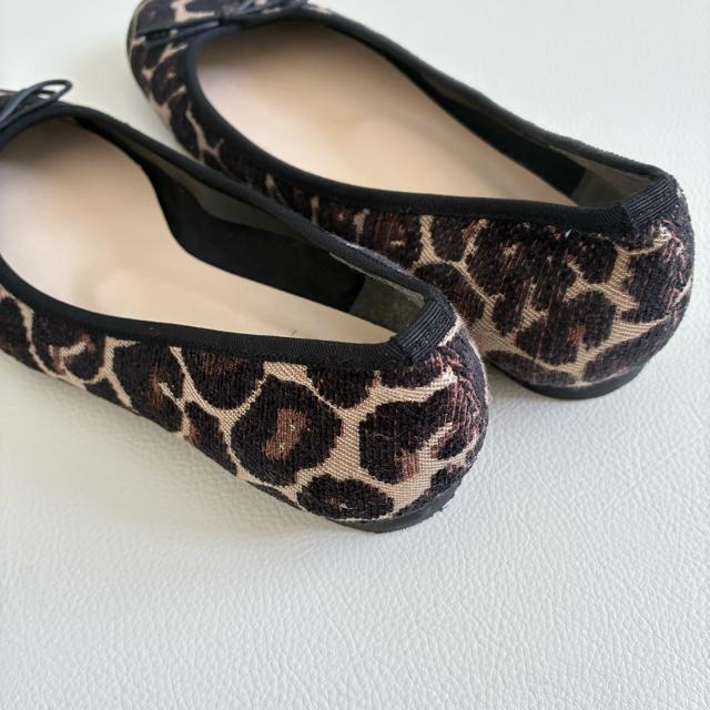 ◆極美品◆日本製◆TRE DUE NOVE◆レオパードバレエシューズ◆23.5 < 女性ファッション  ◆極美品◆日本製◆TRE DUE NOVE◆レオパードバレエシューズ◆23.5 < 女性ファッションの