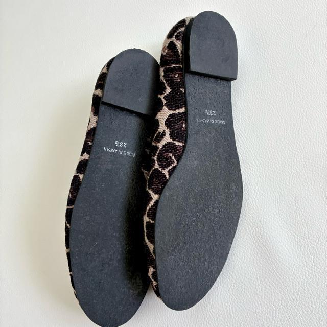 ◆極美品◆日本製◆TRE DUE NOVE◆レオパードバレエシューズ◆23.5 < 女性ファッション  ◆極美品◆日本製◆TRE DUE NOVE◆レオパードバレエシューズ◆23.5 < 女性ファッションの