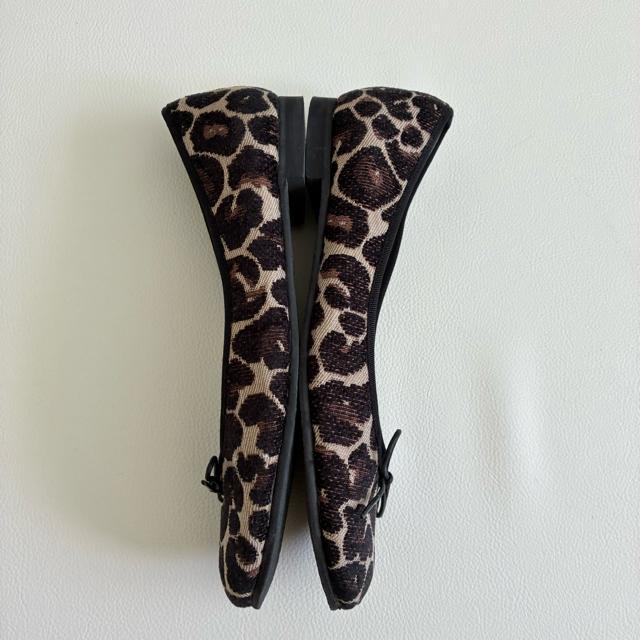 ◆極美品◆日本製◆TRE DUE NOVE◆レオパードバレエシューズ◆23.5 < 女性ファッション  ◆極美品◆日本製◆TRE DUE NOVE◆レオパードバレエシューズ◆23.5 < 女性ファッションの