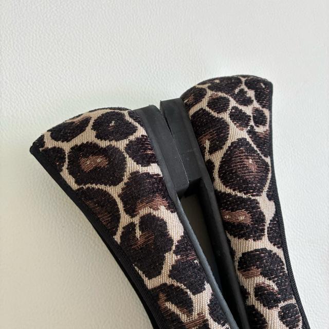 ◆極美品◆日本製◆TRE DUE NOVE◆レオパードバレエシューズ◆23.5 < 女性ファッション  ◆極美品◆日本製◆TRE DUE NOVE◆レオパードバレエシューズ◆23.5 < 女性ファッションの