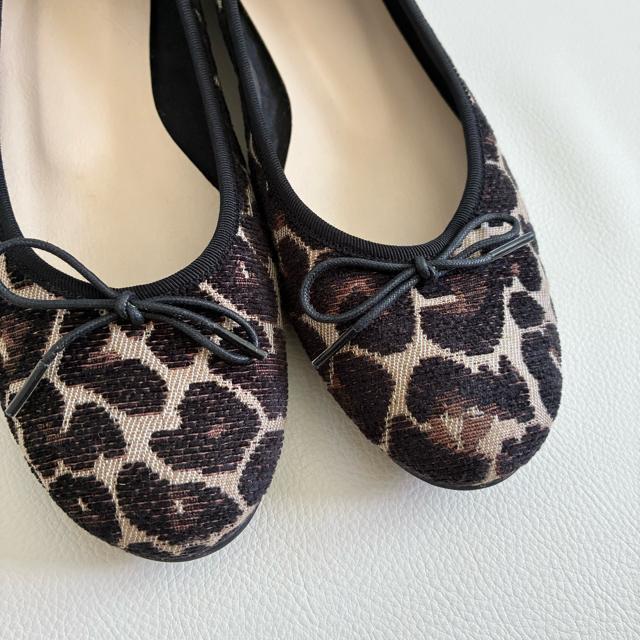 ◆極美品◆日本製◆TRE DUE NOVE◆レオパードバレエシューズ◆23.5 < 女性ファッション  ◆極美品◆日本製◆TRE DUE NOVE◆レオパードバレエシューズ◆23.5 < 女性ファッションの