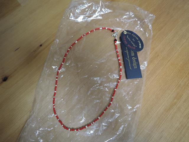 新品モデムデザインmodem designビーズネックレス赤 < 男性アクセサリー/時計 新品モデムデザインmodem designビーズネックレス赤 < 男性アクセサリー/時計の