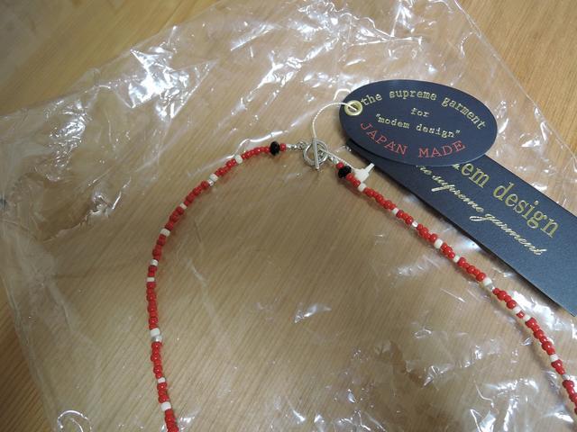 新品モデムデザインmodem designビーズネックレス赤 < 男性アクセサリー/時計 新品モデムデザインmodem designビーズネックレス赤 < 男性アクセサリー/時計の