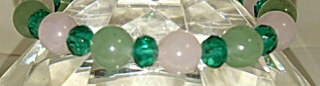 恋愛☆ローズクォーツ&アベンチュリン☆ブレス☆16.5p < 女性アクセサリー/時計 恋愛☆ローズクォーツ&アベンチュリン☆ブレス☆16.5p < 女性アクセサリー/時計の