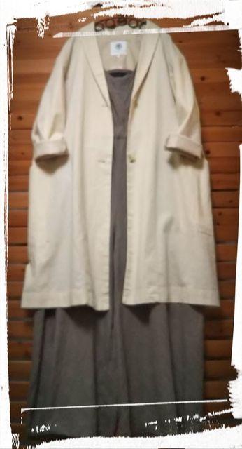 *Lugnoncure by SM2* コットンリネン チェスターコート 新品 L オフベージュ \9612 < ブランド *Lugnoncure by SM2* コットンリネン チェスターコート 新品 L オフベージュ \9612 < ブランドの