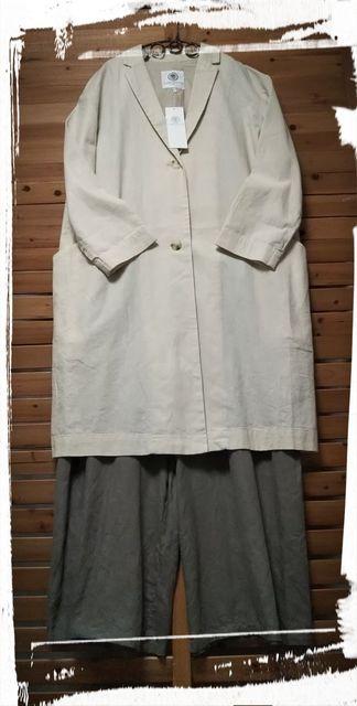 *Lugnoncure by SM2* コットンリネン チェスターコート 新品 L オフベージュ \9612 < ブランド *Lugnoncure by SM2* コットンリネン チェスターコート 新品 L オフベージュ \9612 < ブランドの