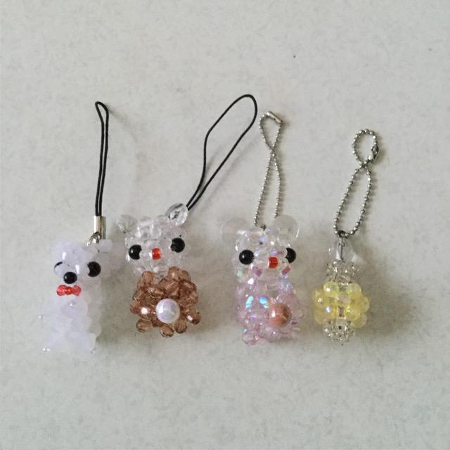 ハンドメイド ビーズストラップ 4ケ < ペット/手芸/園芸  ハンドメイド ビーズストラップ 4ケ  < ペット/手芸/園芸の