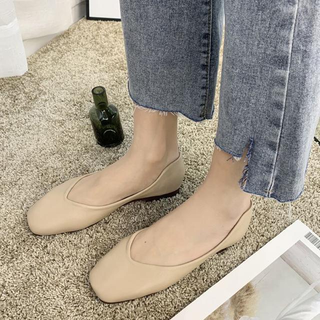 送料無料 新品 パンプス 1.5cm ローヒール ベーシック Vカット フラット 楽ちん < 女性ファッション  送料無料 新品 パンプス 1.5cm ローヒール ベーシック Vカット フラット 楽ちん < 女性ファッションの