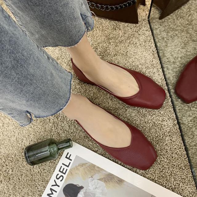 送料無料 新品 パンプス 1.5cm ローヒール ベーシック Vカット フラット 楽ちん < 女性ファッション  送料無料 新品 パンプス 1.5cm ローヒール ベーシック Vカット フラット 楽ちん < 女性ファッションの