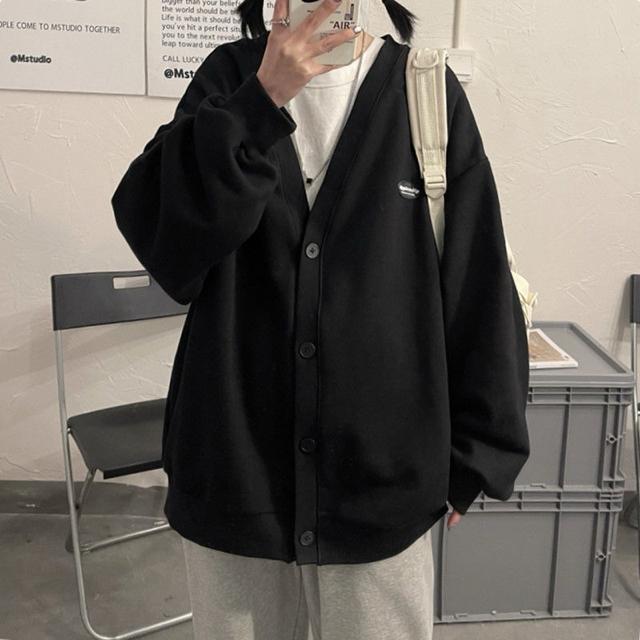 トレーナー カーディガン   前開き ブラック 大きいサイズ < 女性ファッション  トレーナー カーディガン   前開き ブラック 大きいサイズ  < 女性ファッションの