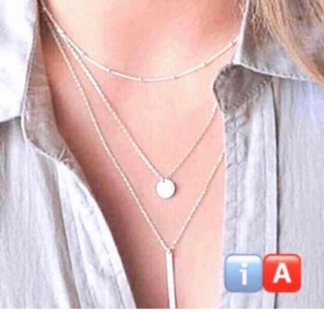 b245 ★3連ネックレス★ < 女性アクセサリー/時計 b245 ★3連ネックレス★ < 女性アクセサリー/時計の