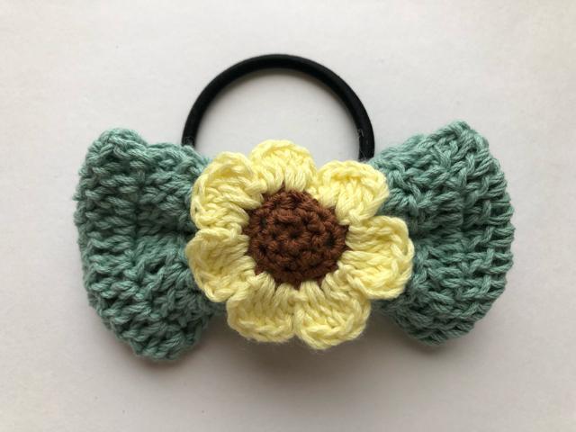 ハンドメイド ヘアゴム リボン お花 コットン メゾンドフルール好き < 女性ファッション  ハンドメイド ヘアゴム リボン お花 コットン メゾンドフルール好き  < 女性ファッションの