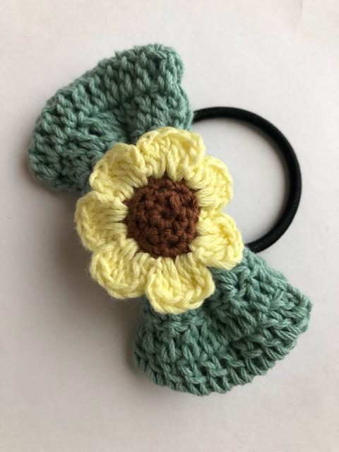 ハンドメイド ヘアゴム リボン お花 コットン メゾンドフルール好き < 女性ファッション  ハンドメイド ヘアゴム リボン お花 コットン メゾンドフルール好き < 女性ファッションの