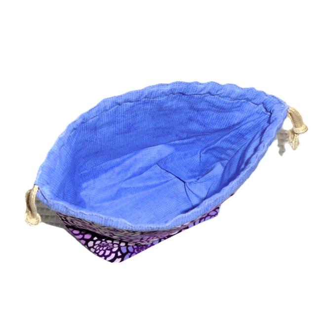 【底マチ幅が広い巾着】◆紫ピンク白ダリア◆裏地あり巾着 < 女性ファッション 【底マチ幅が広い巾着】◆紫ピンク白ダリア◆裏地あり巾着 < 女性ファッションの