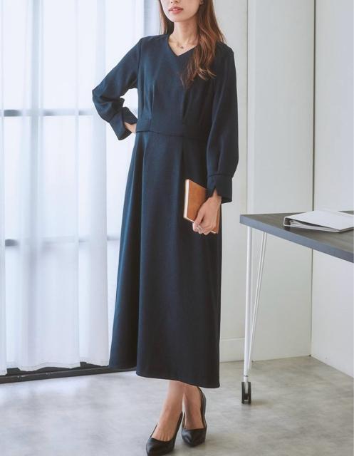 新品☆LL♪紺系ワンピーススーツ♪フォーマル・お仕事・入卒にも☆R150 < 女性ファッション 新品☆LL♪紺系ワンピーススーツ♪フォーマル・お仕事・入卒にも☆R150 < 女性ファッションの