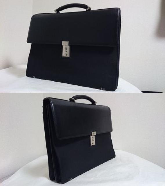 正規 ヴェルサーチVERSACE ロック付ビジネスバッグ黒 ブリーフケース 書類鞄 メンズ ブラックレザー < ブランド  正規 ヴェルサーチVERSACE ロック付ビジネスバッグ黒 ブリーフケース 書類鞄 メンズ ブラックレザー < ブランドの