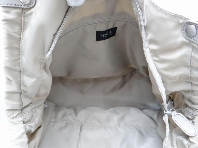agnes b. アニエスベー ナイロン ショルダートートバッグ グレー<USED> < ブランド agnes b. アニエスベー ナイロン ショルダートートバッグ グレー<USED> < ブランドの