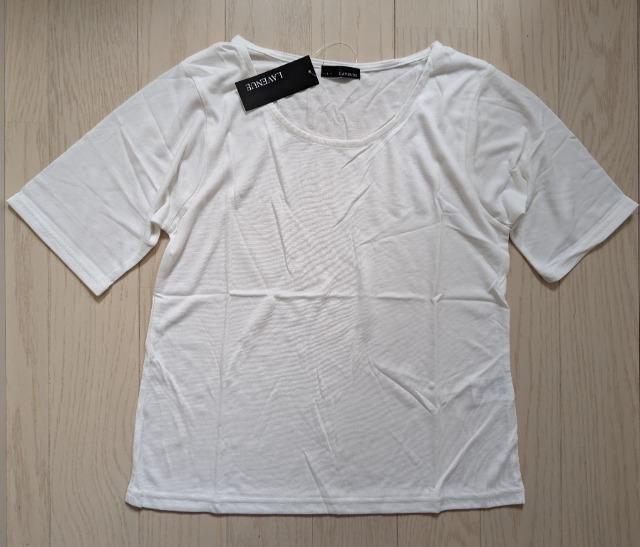 L★LAVENUE★シンプル5分袖Tシャツ★新品★送料無料 < 女性ファッション  L★LAVENUE★シンプル5分袖Tシャツ★新品★送料無料  < 女性ファッションの
