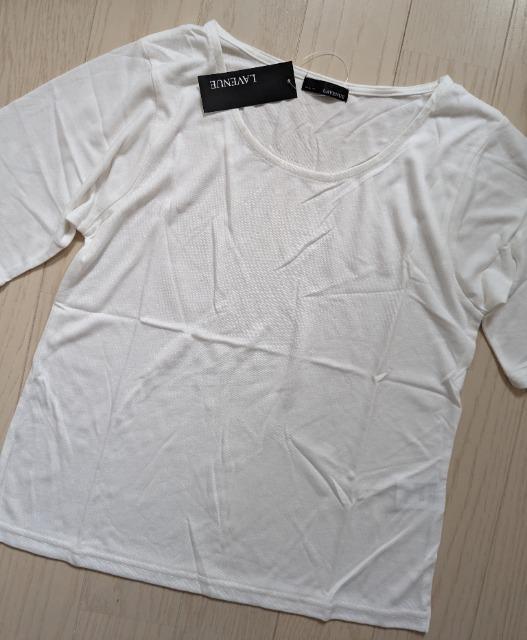 L★LAVENUE★シンプル5分袖Tシャツ★新品★送料無料 < 女性ファッション  L★LAVENUE★シンプル5分袖Tシャツ★新品★送料無料 < 女性ファッションの