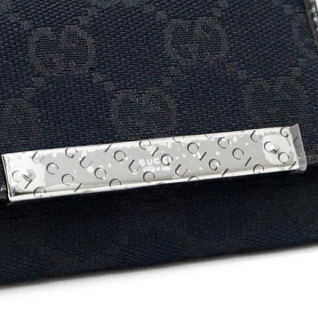 ◆ 本物 未使用品 ◆ GUCCI グッチ 6連キーケース GGキャンバス レザー 黒 ブラック 保存袋 箱 人気 127048 < ブランド  ◆ 本物 未使用品 ◆ GUCCI グッチ 6連キーケース GGキャンバス レザー 黒 ブラック 保存袋 箱 人気 127048 < ブランドの