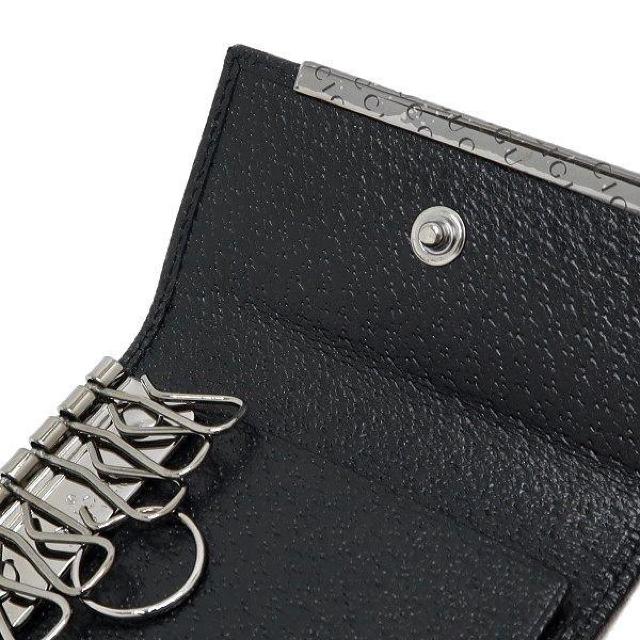 ◆ 本物 未使用品 ◆ GUCCI グッチ 6連キーケース GGキャンバス レザー 黒 ブラック 保存袋 箱 人気 127048 < ブランド  ◆ 本物 未使用品 ◆ GUCCI グッチ 6連キーケース GGキャンバス レザー 黒 ブラック 保存袋 箱 人気 127048 < ブランドの