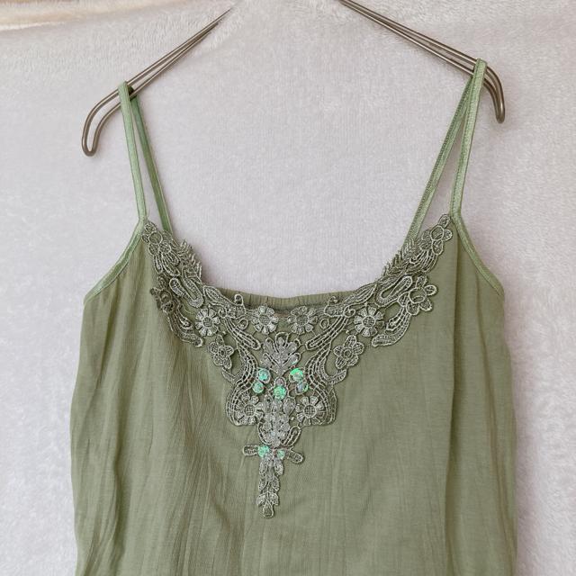 axes femme アクシーズ レースモチーフ ビーズ付き キャミソール M N2m < ブランド axes femme アクシーズ レースモチーフ ビーズ付き キャミソール M N2m < ブランドの