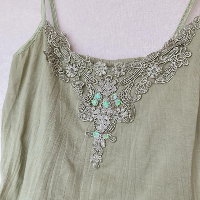 axes femme アクシーズ レースモチーフ ビーズ付き キャミソール M N2m < ブランド axes femme アクシーズ レースモチーフ ビーズ付き キャミソール M N2m < ブランドの