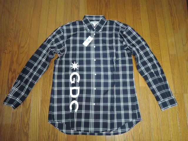 �V�i GDC �W�[�f�B�[�V�[ �`�F�b�N�V���c L ���S �����V���c LOGO CHECK SHIRT  �� �u�����h�� 