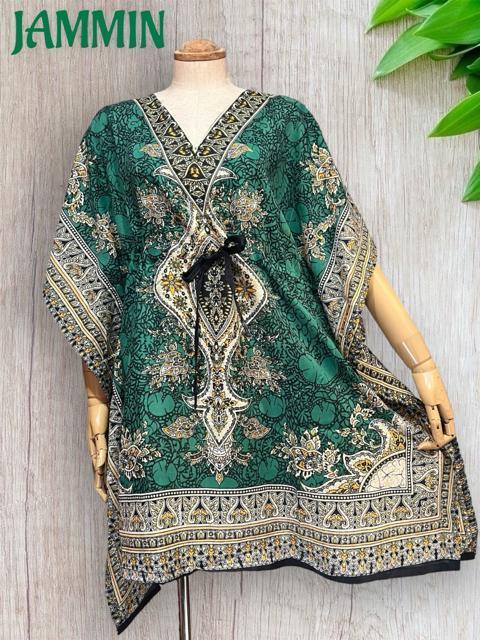 アジアンペーズリー柄ポンチョ風トップス アジアン エスニック 衣装 ヒッピー < 女性ファッション アジアンペーズリー柄ポンチョ風トップス アジアン エスニック 衣装 ヒッピー < 女性ファッションの