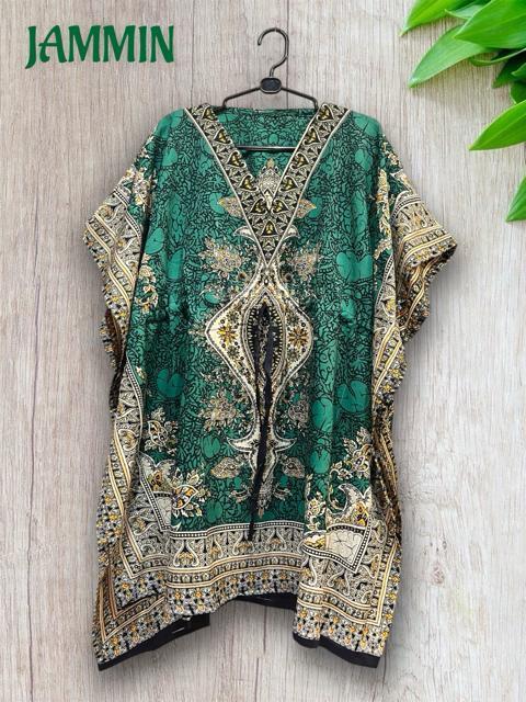 アジアンペーズリー柄ポンチョ風トップス アジアン エスニック 衣装 ヒッピー < 女性ファッション アジアンペーズリー柄ポンチョ風トップス アジアン エスニック 衣装 ヒッピー < 女性ファッションの