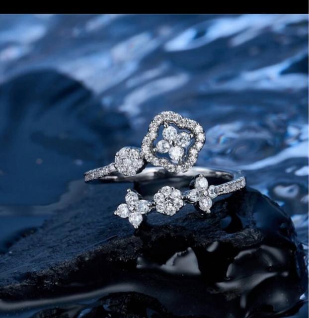 【正規品】ルイヴィトン リング バーグ・フラワー モノグラム シルバー 指輪 < ブランド 【正規品】ルイヴィトン リング バーグ・フラワー モノグラム シルバー 指輪 < ブランドの