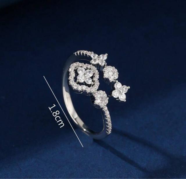 【正規品】ルイヴィトン リング バーグ・フラワー モノグラム シルバー 指輪 < ブランド 【正規品】ルイヴィトン リング バーグ・フラワー モノグラム シルバー 指輪 < ブランドの