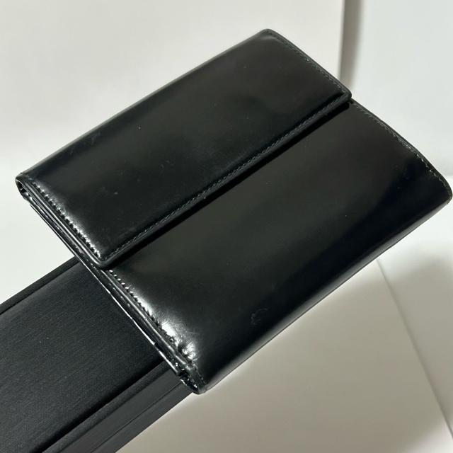 BVLGARI ブルガリ レザー 二つ折り 財布 ウォレット 札入れ 小銭入れ ブラック < ブランド BVLGARI ブルガリ レザー 二つ折り 財布 ウォレット 札入れ 小銭入れ ブラック < ブランドの