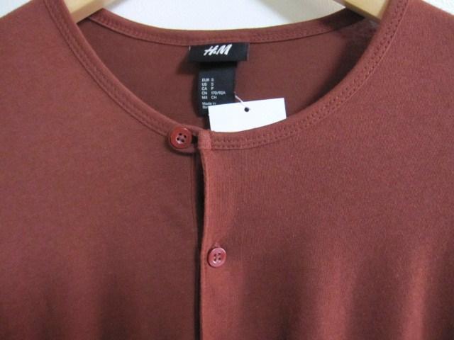 ☆H&M/エイチアンドエム ヘンリー長袖/七分Tシャツ/メンズS☆新品 < ブランド  ☆H&M/エイチアンドエム ヘンリー長袖/七分Tシャツ/メンズS☆新品 < ブランドの