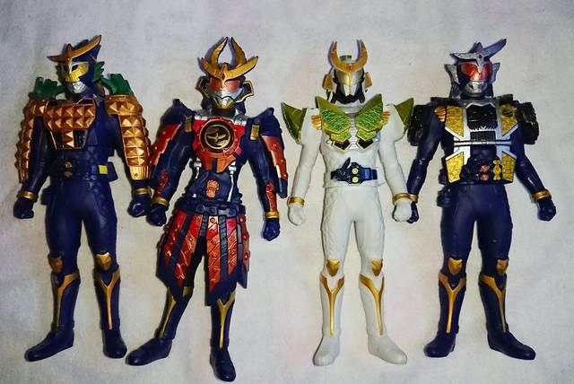 仮面ライダー鎧武★フィギア4体ガイム  ソフビ < ホビー  仮面ライダー鎧武★フィギア4体ガイム  ソフビ  < ホビーの