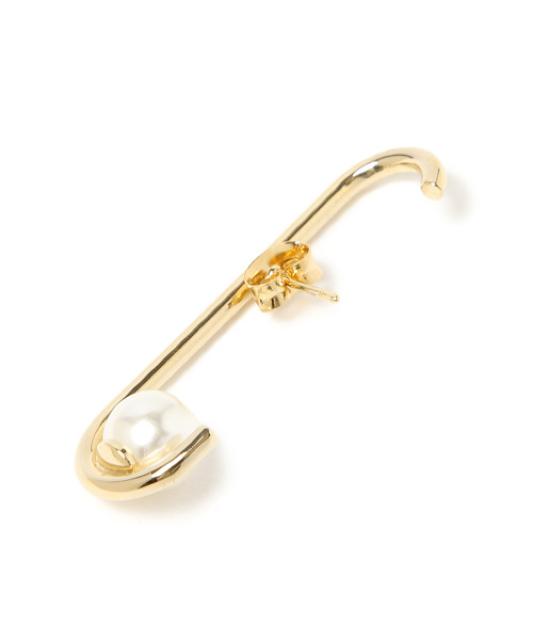 イヤーカフ風パールロングピアス【新品未使用】ゴールド★mysty womanミスティウーマン★パールピアス < ブランド イヤーカフ風パールロングピアス【新品未使用】ゴールド★mysty womanミスティウーマン★パールピアス < ブランドの