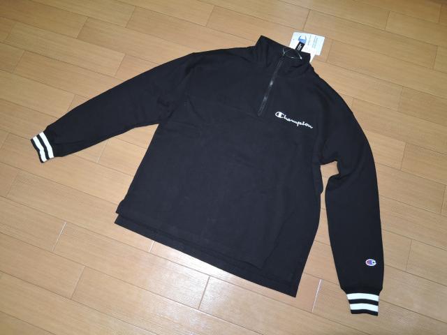 新品 チャンピオン Champion スウェット調 カットソー S 黒 < ブランド  新品 チャンピオン Champion スウェット調 カットソー S 黒 < ブランドの