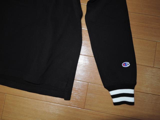 新品 チャンピオン Champion スウェット調 カットソー S 黒 < ブランド  新品 チャンピオン Champion スウェット調 カットソー S 黒 < ブランドの