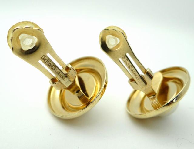 Christian Dior ディオール フェイクパール ラウンド ゴールド イヤリング<USED>【送料無料】 < ブランド Christian Dior ディオール フェイクパール ラウンド ゴールド イヤリング<USED>【送料無料】 < ブランドの