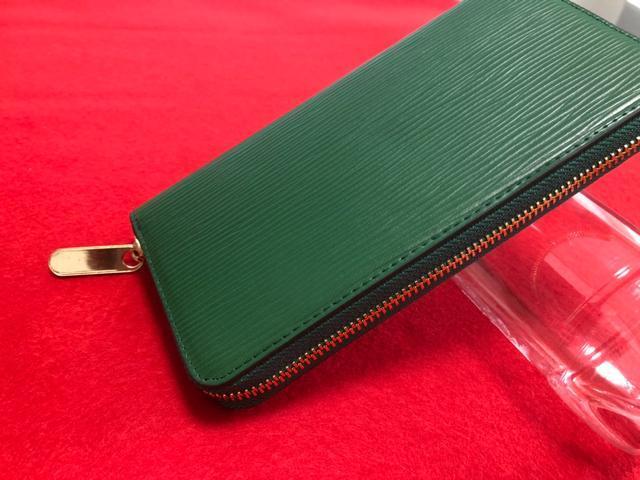 新品 長財布 グリーン エピ柄 本革 メンズ、レディース < 男性ファッション  新品 長財布 グリーン エピ柄 本革 メンズ、レディース < 男性ファッションの