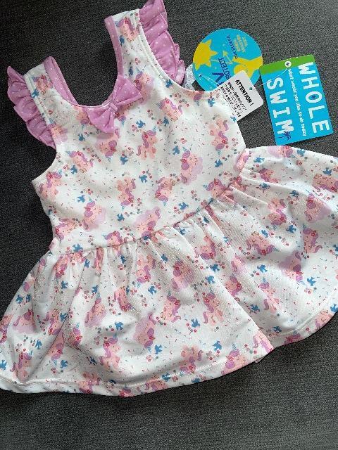 ♯新品♯UVプロテクト  SUN block  ワンピース 水着  ☆☆☆ 80 ユニコーン柄  P < キッズ/ベビー  ♯新品♯UVプロテクト  SUN block  ワンピース 水着  ☆☆☆ 80 ユニコーン柄  P  < キッズ/ベビーの