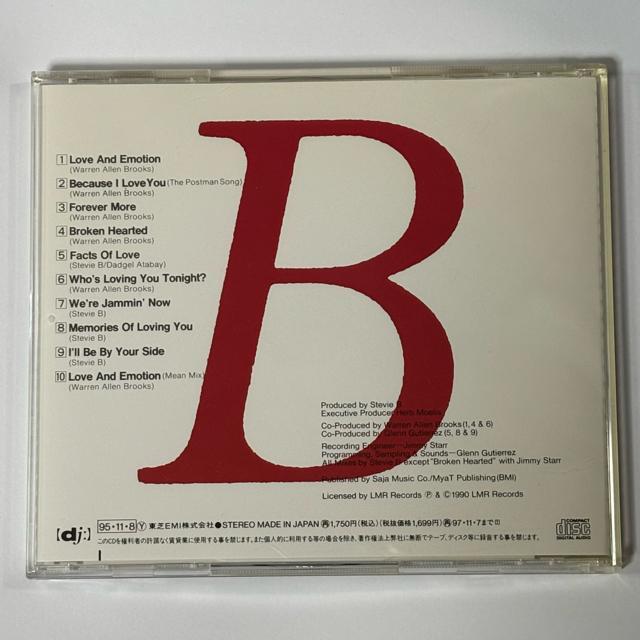 STEVIE B / LOVE AND EMOTION < CD/DVD/ビデオ  STEVIE B / LOVE AND EMOTION < CD/DVD/ビデオの