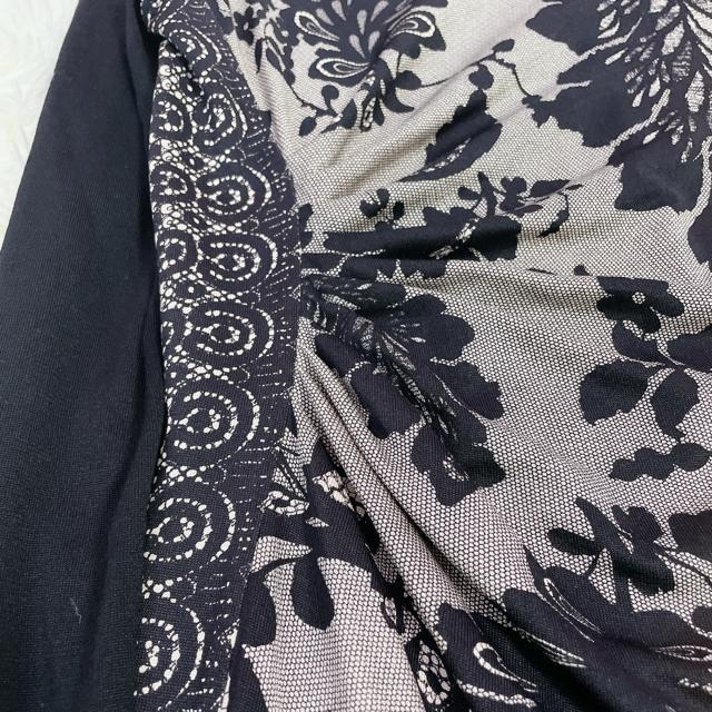 美品 ダイアンフォンファステンバーグ ポタニカル柄 ワンピース 0 黒 < 女性ファッション  美品 ダイアンフォンファステンバーグ ポタニカル柄 ワンピース 0 黒 < 女性ファッションの